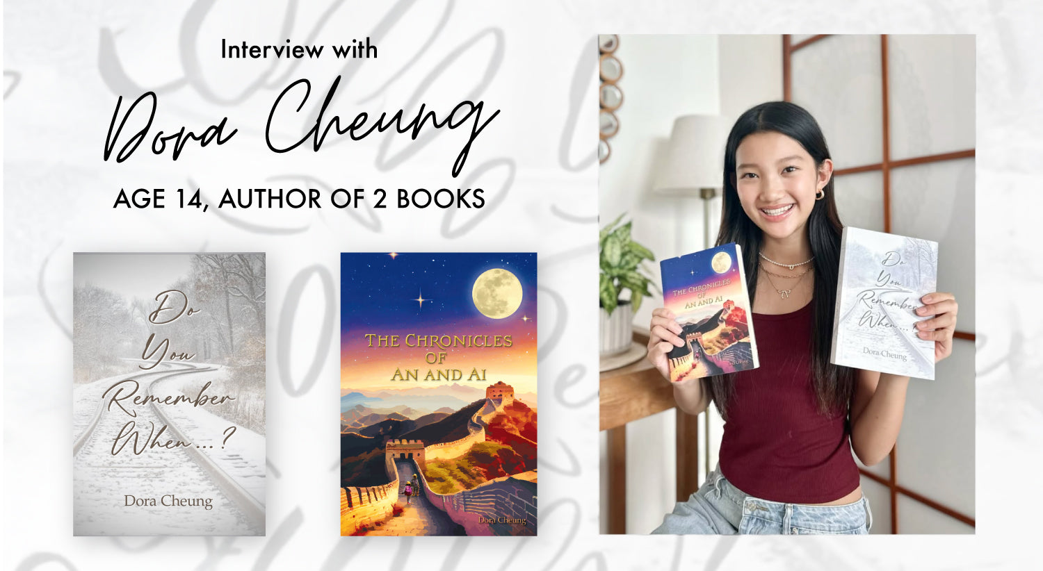 From Dreams to Reality: Dora Cheung's Journey as a Young Author