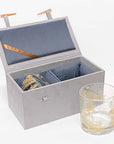 Gold Willow Etched Whiskey Glass (Set of 2)