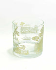 Gold Willow Etched Whiskey Glass (Set of 2)