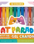 Cat Parade Gel Crayons - Set of 12 | Bookazine HK