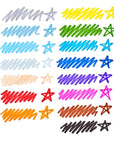 Rainbow Sparkle Glitter Markers - Set of 15 | Bookazine HK