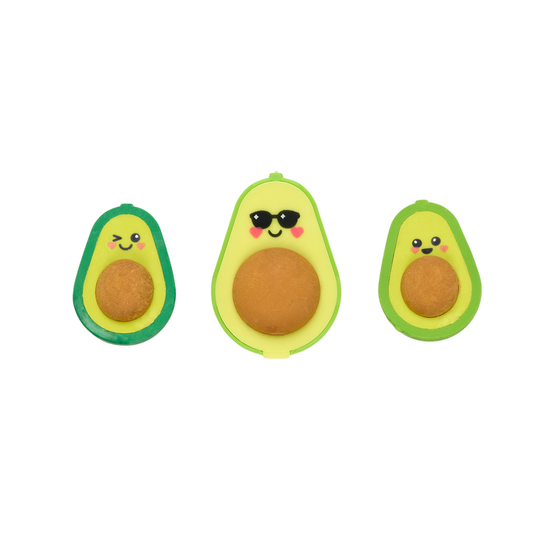 AVOCADO LOVE ERASER AND SHARPENER SET OF 3