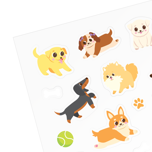 Stickiville Puppy Love Stickers Vinyl