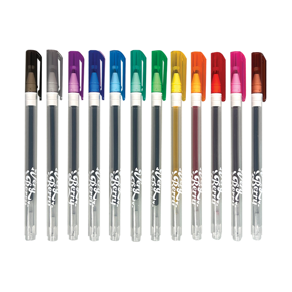 Very Berry Strawberry Scented Gel Pens Set of 12