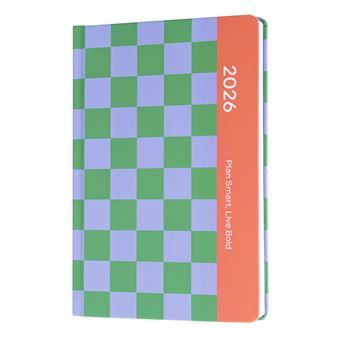 Plan Smart Live Bold 2026 A5 Full Year Diary Week To View
