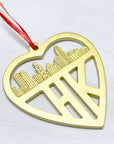 Hong Kong Gold Heart Ornament