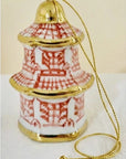 Festive Ornament - Ceramic Red Pagoda | Bookazine HK