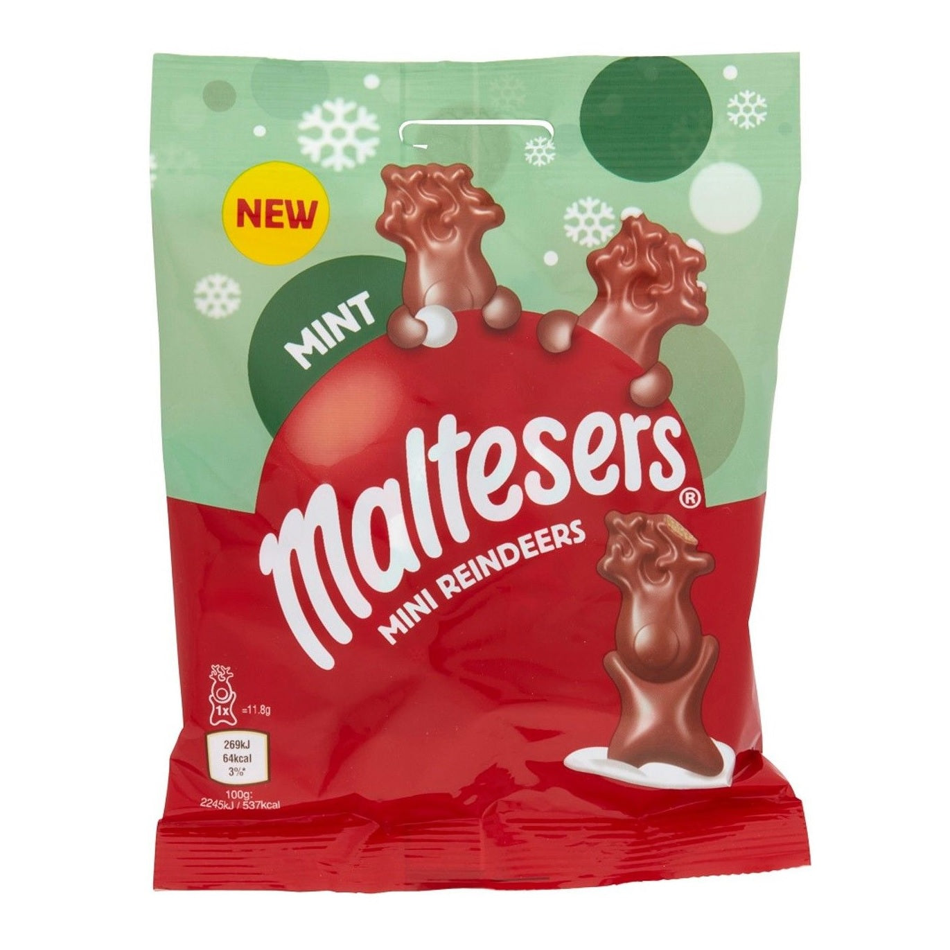 Maltesers Mint Mini Reindeer Bag 59G | Bookazine HK