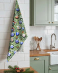 Hong Kong Oriental Christmas Ornaments Tea Towel