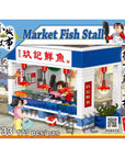 City Story Market Fish Stall Building Blocks