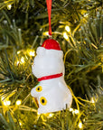 Lucky Cat Santa Ornament