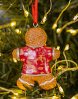 Silk Jacket Gingerbread Man Ornament