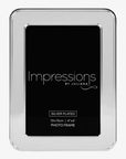 Shiny Silver Plated Round Edge Photo Frame 4" x 6"