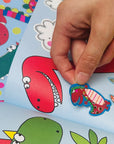 Dinosaur Sticker Scene and Colouring Activity Book