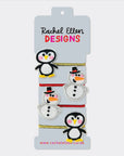 Kid's Christmas Hair Elastics - Penguin & Snowman