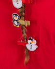 Kid's Christmas Hair Clips - Penguin & Snowman