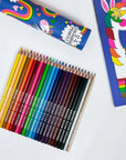 Tube of 24 Colouring Pencils - Unicorn & Rainbow