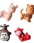 Wild Animal Eraser Set