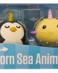 Unicorn Sea Animal Erasers Set of 4
