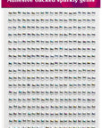 Iridescent Gems Craft Sticker 3mm x 418pcs