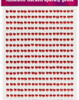 Red Gems Craft Stickers 3mm x 418pcs