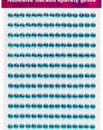 Pearl Blue Gems Craft Sticker 4mm x 240pcs