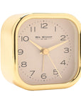 Square Metal Alarm Clock - Gold