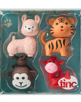 Wild Animal Eraser Set