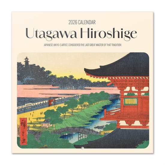Hiroshige Wall Calendar 2026