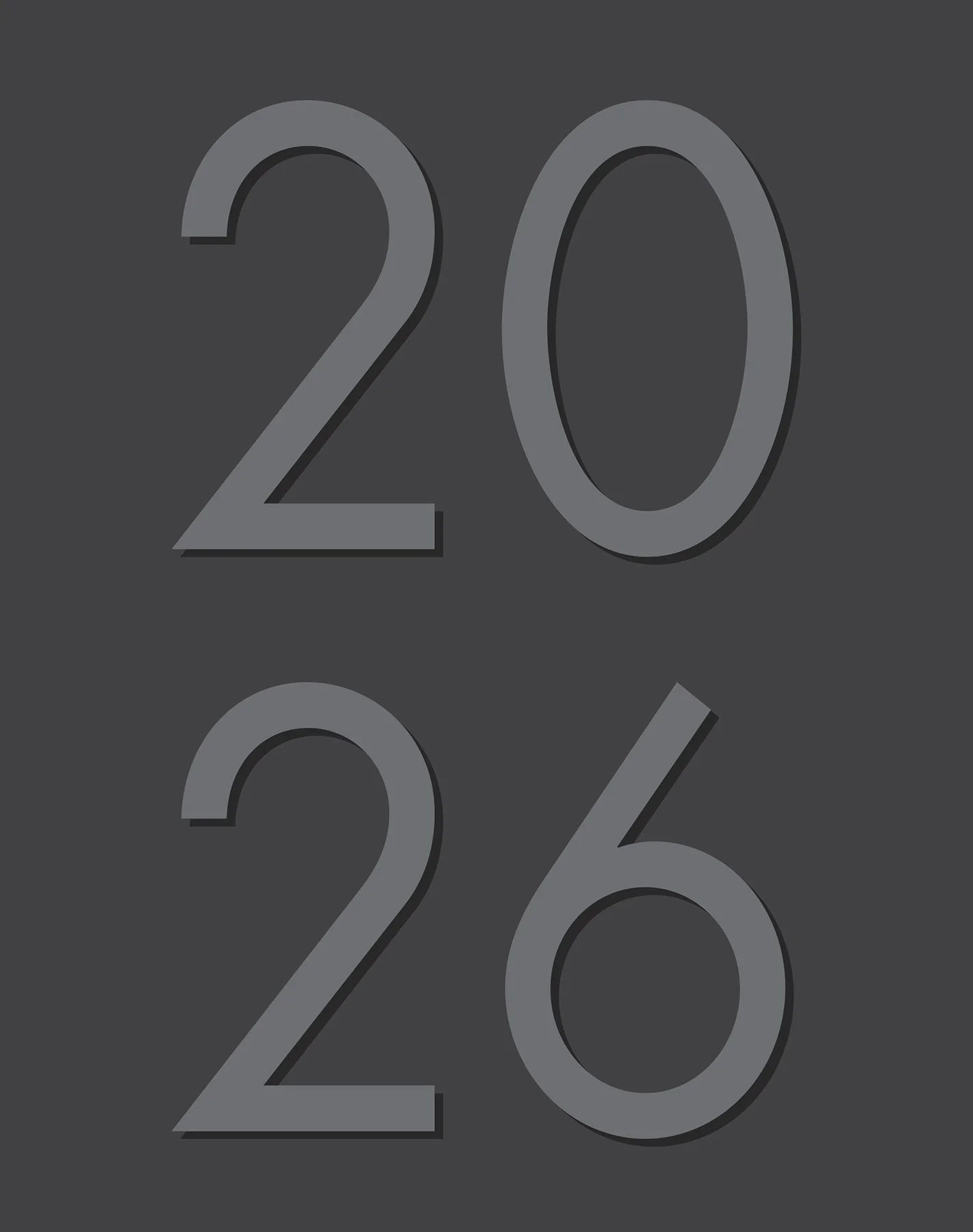 Charcoal - Monthly Planner 2026