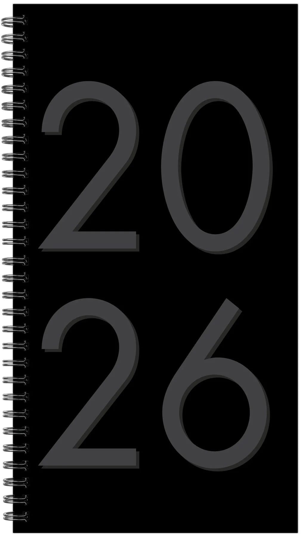 Black Weekly Planner 2026