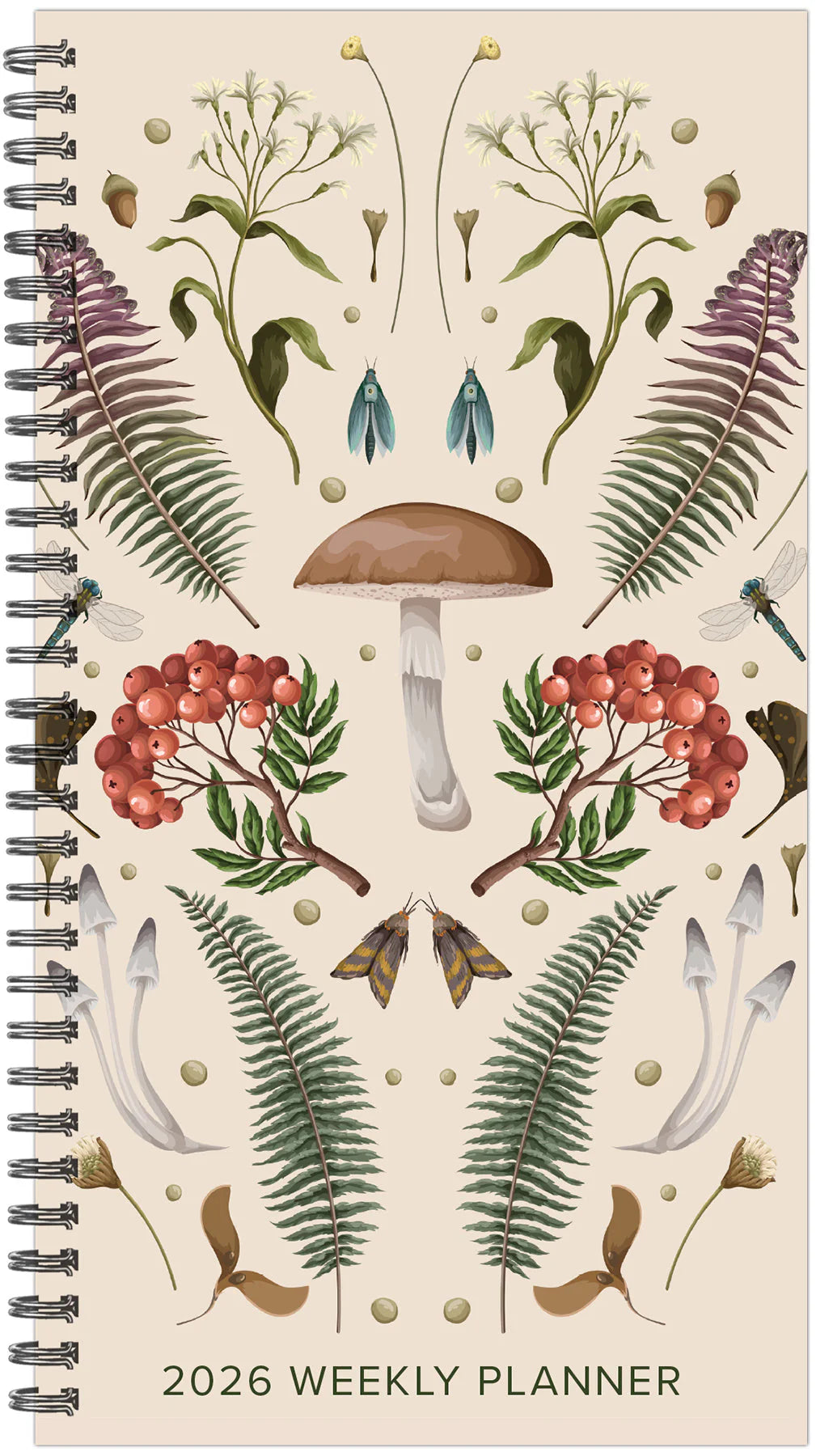 Woodland Mushroom Weekly Planner 2026