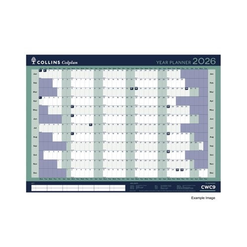 A1 Yearly Wall Planner
