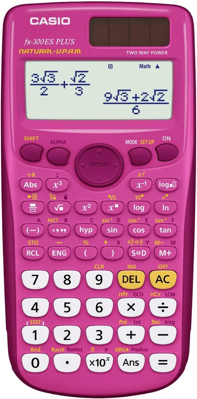 Casio scientific calculator pink sale