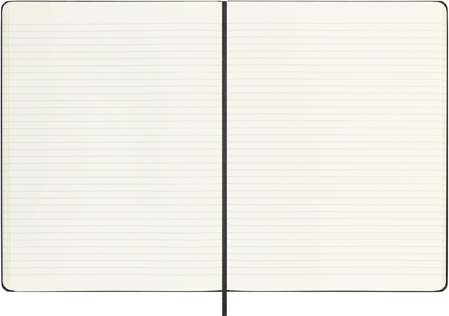 Classic Lined Notebook Hardcover XL Black