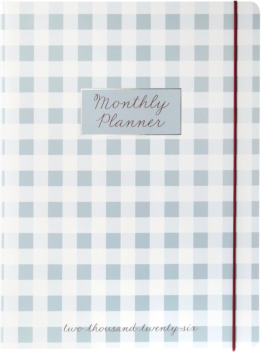 Gingham Monthly Planner 2026