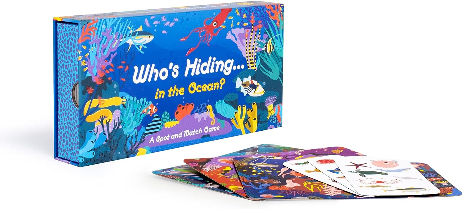 Who&#39;s Hiding In The Ocean? A Spot And Match Game