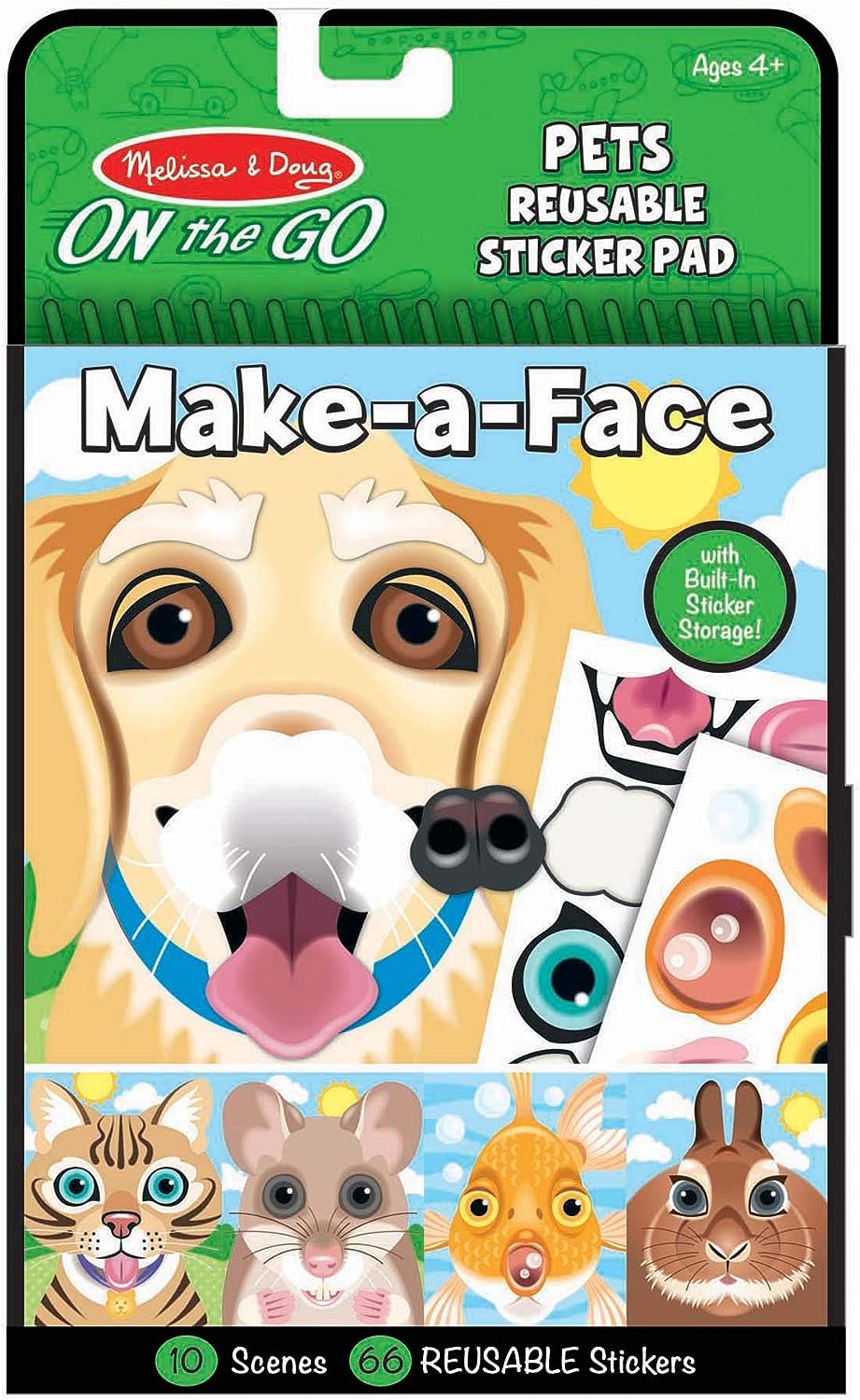 Make A Face Reusable Sticker Pad Pets