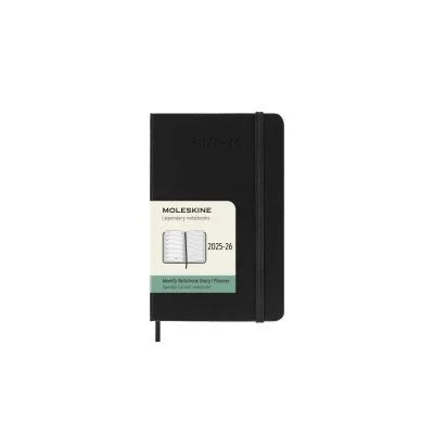 18M Weekly Hardcover Notebook Pocket Black  | Bookazine HK