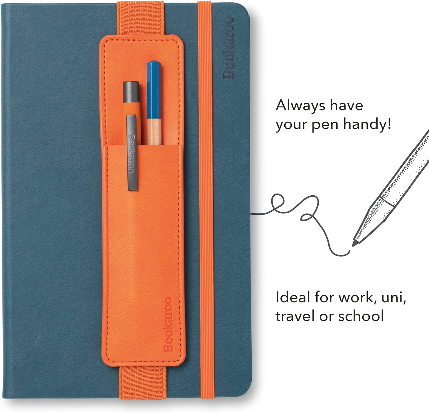 Bookaroo Pen Pouch Orange