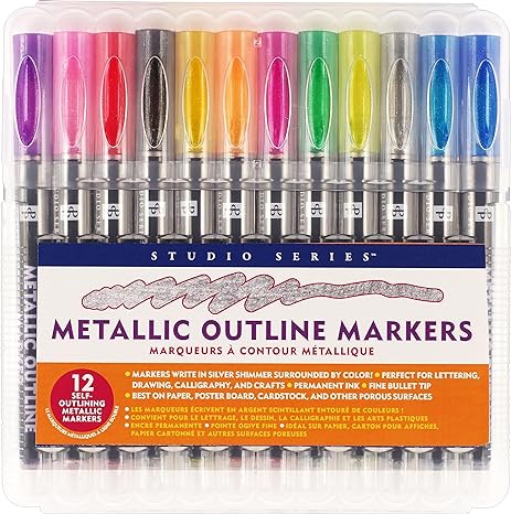 Studio Series Metallic Outline Markers Bookazine HK