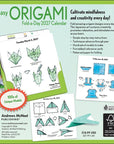 Easy Origami Fold-a-Day Box Calendar