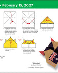 Paper Airplane Fold-a-Day 2027 Box Calendar