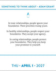 Adam Grant Something To Think About 2027 Box Calendar