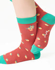 Lucky Mandarin Orange Socks