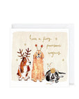 Christmas Cards Pets Cats Dogs 10 Pack