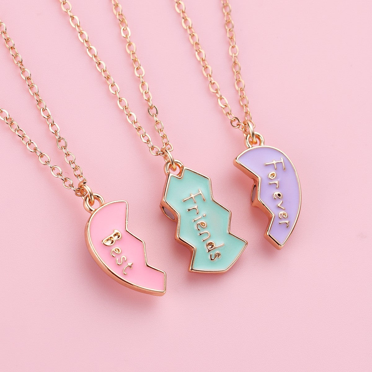 Locket Bff Necklaces Pc Split Heart Bff Necklace Set Bookazine HK