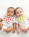 Lychee & Durian Organic Cotton Bandana Bibs 2Pc Set | Bookazine HK