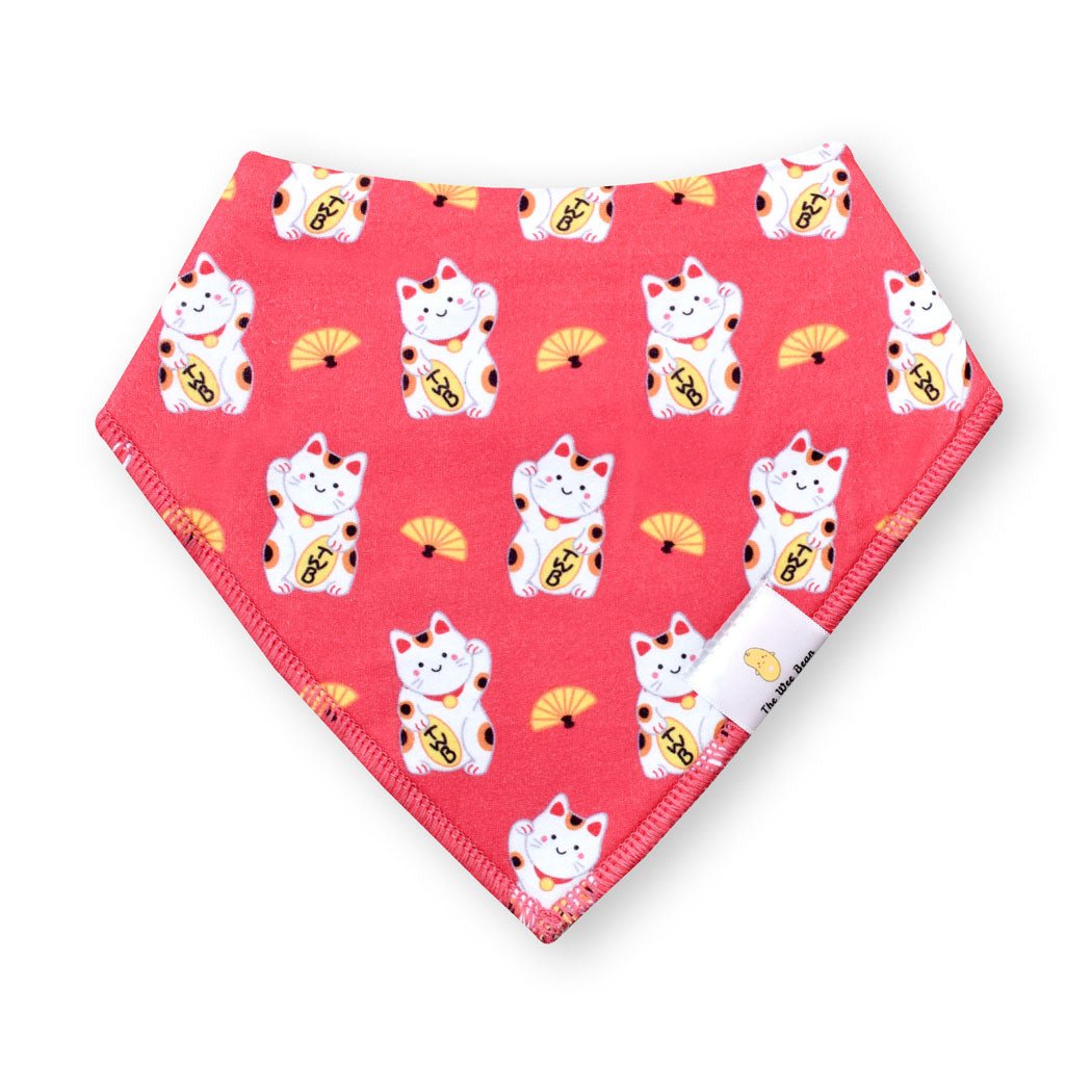 Bibs-LuckyCatRed
