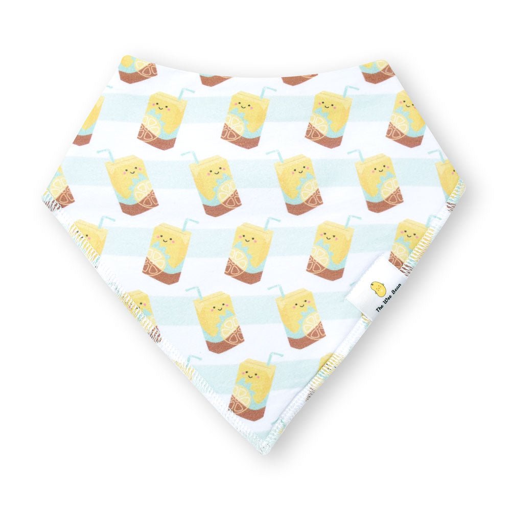 Organic Cotton Bandana Bibs Lemon Tea + Yogurt Drink Set | Bookazine HK